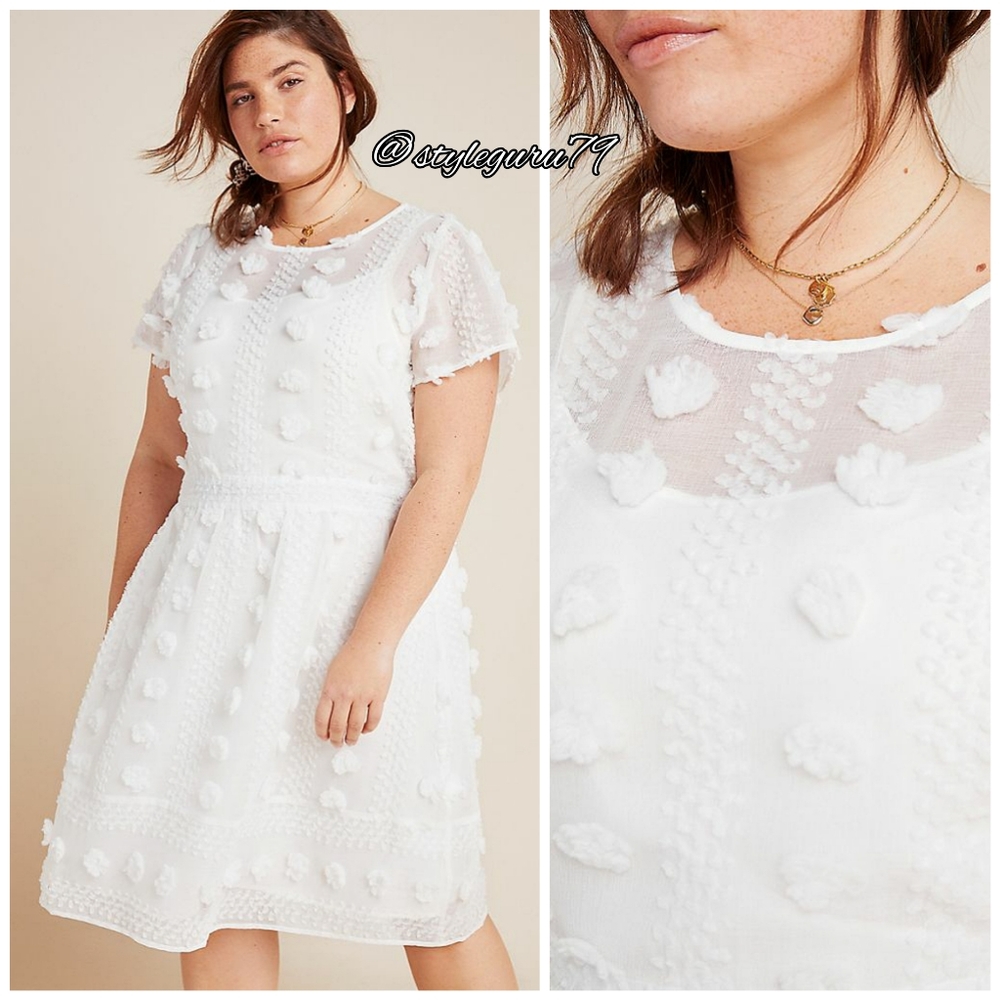 NWT, Anthropologie, Bonita Textured Mini Dress